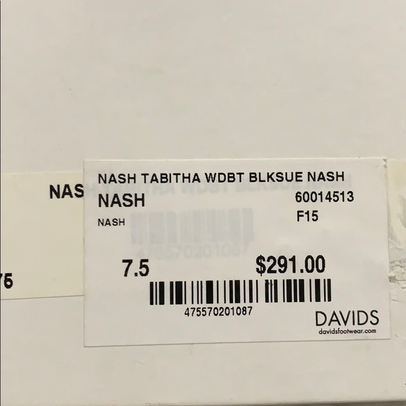 Tabitha Simmons Black Suede Booties - 37 - Picture 6 of 8